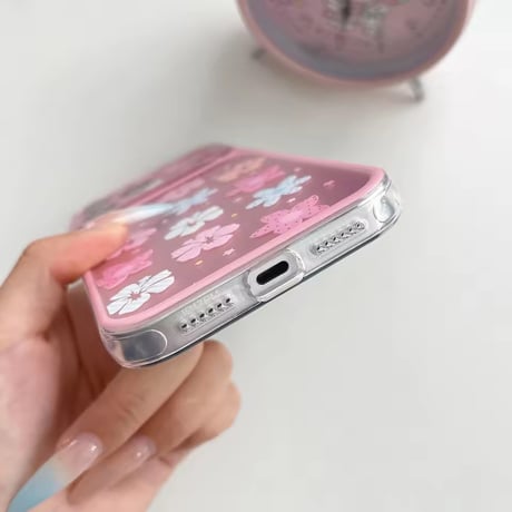 S75637 カラフルフラワーガーデン iPhoneケース