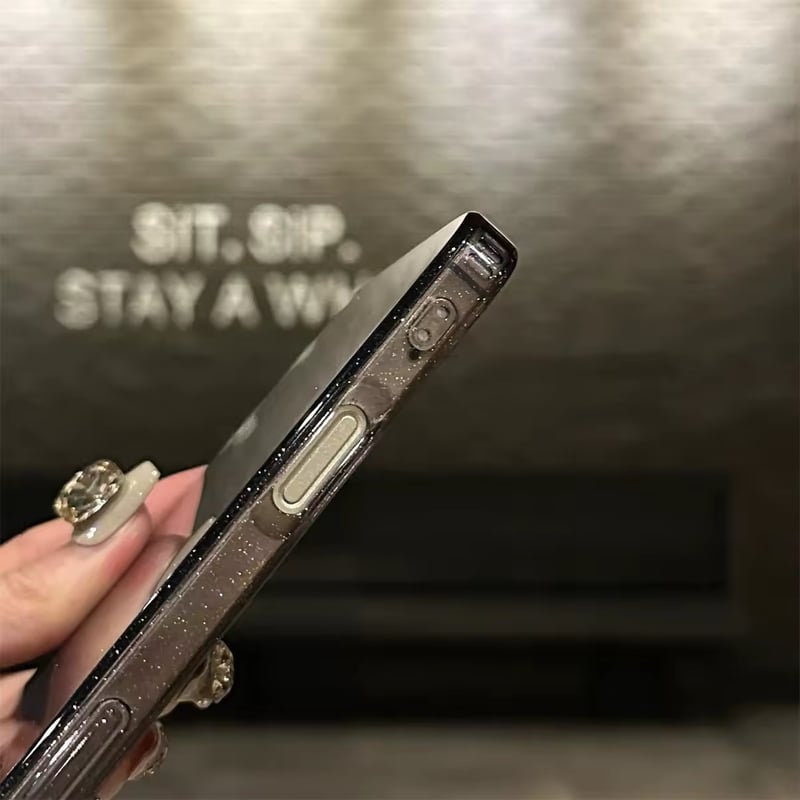 L62113 スターダストグリッターiPhoneケース | nanomita