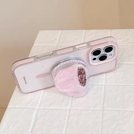 K22936 MagSafe対応 ピンクカップソケット iPhoneケース