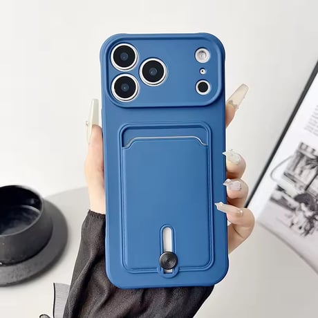 K23066 スライド式カードポケット付きiPhoneケース