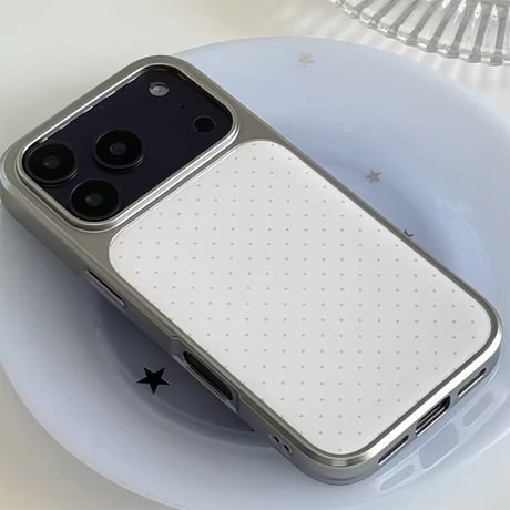S75605 ギンガム＆ドット ミラーiPhoneケース