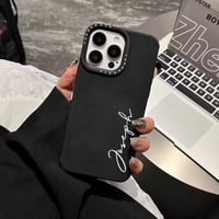 S75598 スエードタッチカスタムネーム入りiPhoneケース