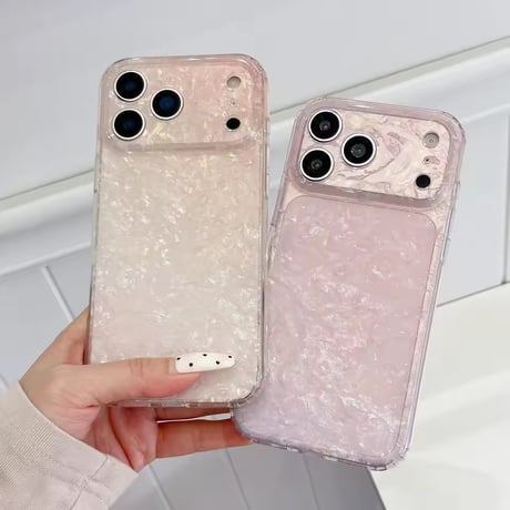 S75669 オーロラシェルピンク iPhoneケース