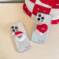 P0371 サンタとぼうしのふわもこMagSafeグリップ