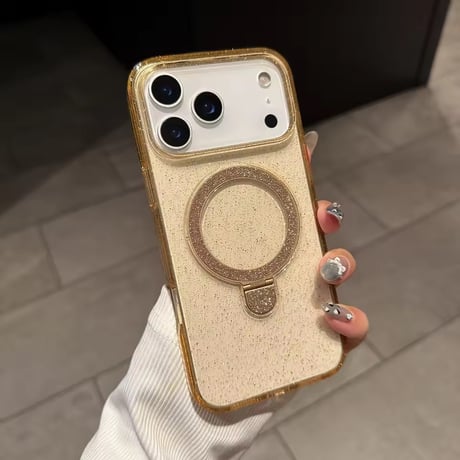 L62359 グリッターリングスタンド iPhoneケース