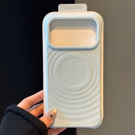 S75392 くすみパステル MagSafe対応リングデザインiPhoneケース