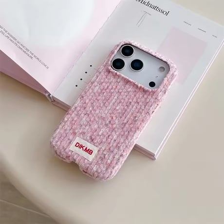 S75233 ツイードニット iPhoneケース