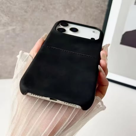 K22960 ニット帽ダックスのおさんぽ iPhoneケース（カード収納付き）