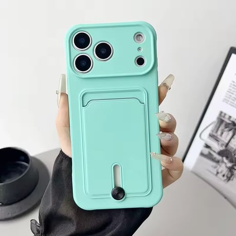 K23066 スライド式カードポケット付きiPhoneケース