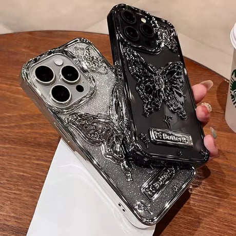 S75337 立体バタフライiPhoneケース