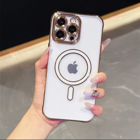 L62315 メタリックフレーム MagSafe対応 iPhoneケース