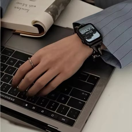 N00135 チェーンリンクメタル Apple Watchバンド