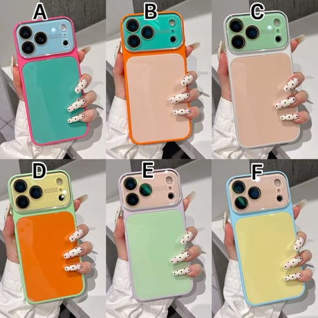 S75642 ポップカラーブロックiPhoneケース