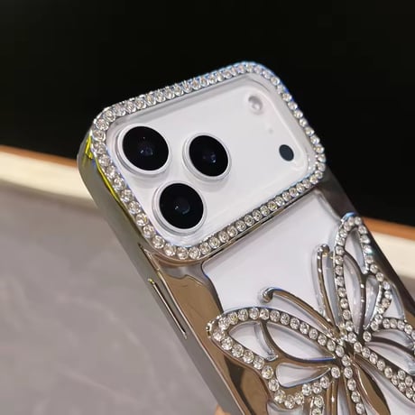 L62318 きらめきバタフライ iPhoneケース