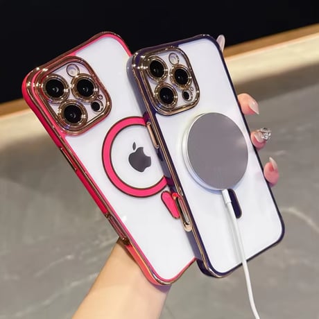 L62315 メタリックフレーム MagSafe対応 iPhoneケース