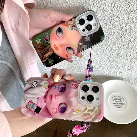 K22947 ポップドールチャームiPhoneケース