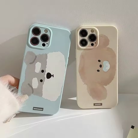S75692 もふもふわんこiPhoneケース