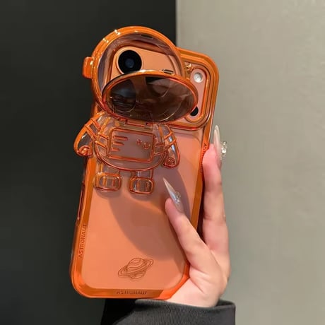 K22985 宇宙飛行士スタンド付き iPhoneケース