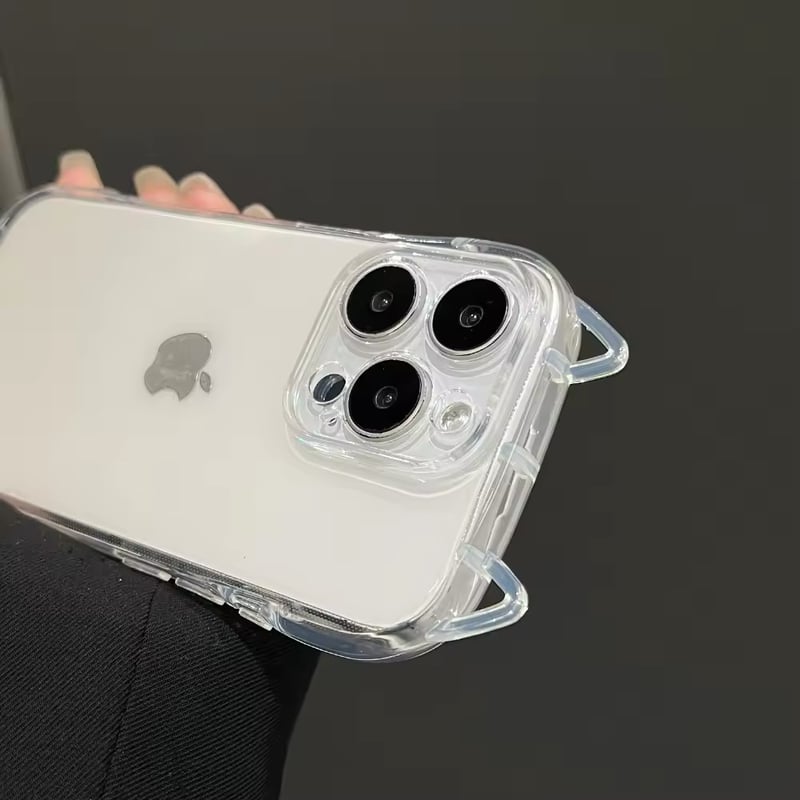 S74461 ねこみみクリアiPhoneケース | nanomita
