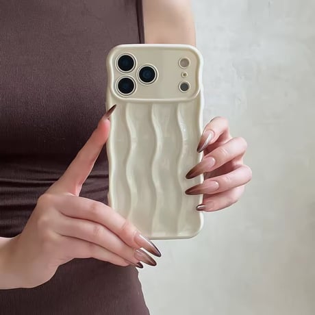 S75074 くねくねウェーブグロス iPhoneケース
