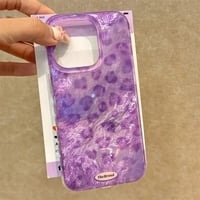 S74428 シャイニーパープルレオパード iPhoneケース