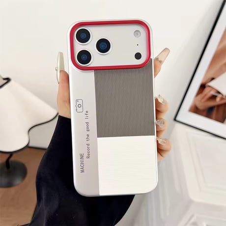 S75246 バイカラーリブデザイン iPhoneケース