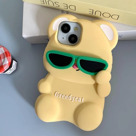 S74920 サングラスベア iPhoneケース