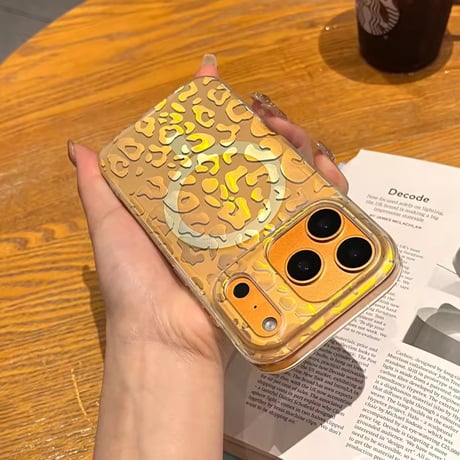 L62374 レオパードタッチ MagSafeクリア iPhoneケース