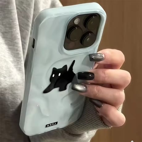 S75269 ゆるねこシルエットiPhoneケース