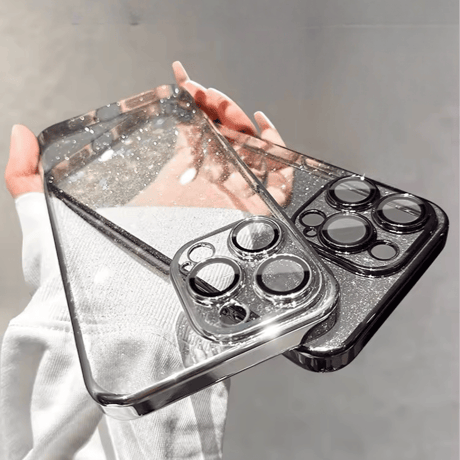【即納商品】L61268 Powder Glitter Metal Frame iPhoneケース