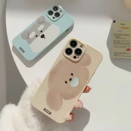 S75692 もふもふわんこiPhoneケース
