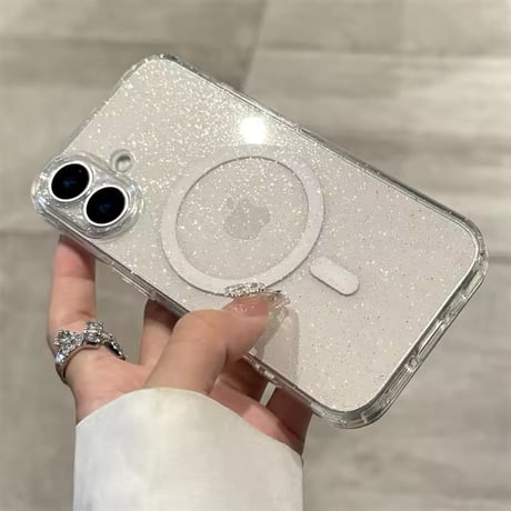 【即納商品】L62184 グリッターMagSafe対応 iPhoneケース