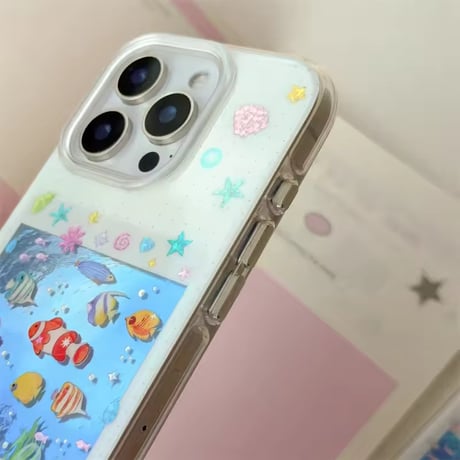 S74885 アクアリウムクリア iPhoneケース