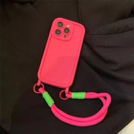 K23059 アクティブバイカラー ショルダーiPhoneケース