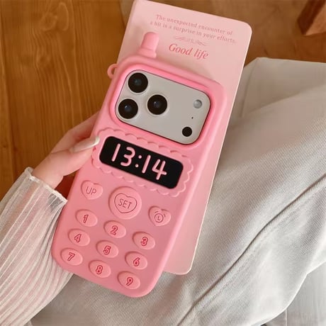 S75623 レトロコールピンク iPhoneケース