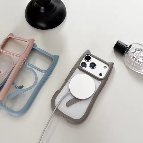 L62435 ねこみみMagSafeリングiPhoneケース