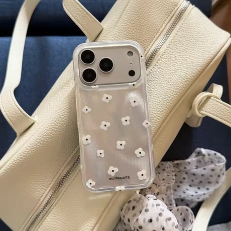 K23116 フラワーパールグリップ iPhoneケース