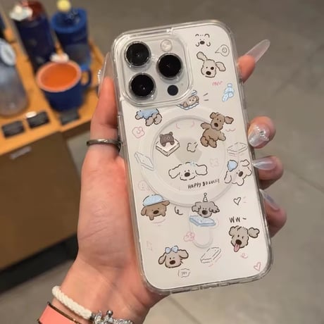 L62451 ゆるふわドッグのハッピーデイiPhoneケース
