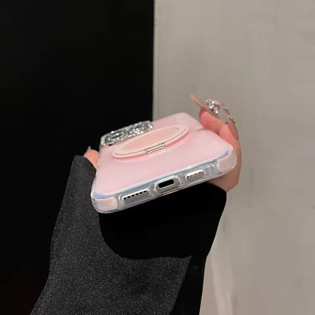 K22952 ツヤめきグラデーションリング iPhoneケース