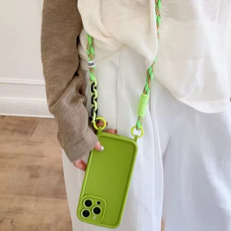 K22912 ネオンカラーショルダー iPhoneケース
