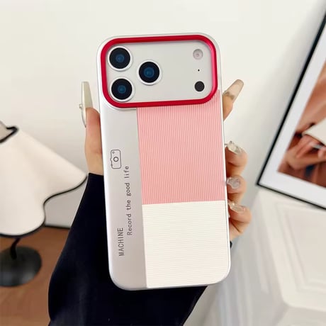 S75246 バイカラーリブデザイン iPhoneケース