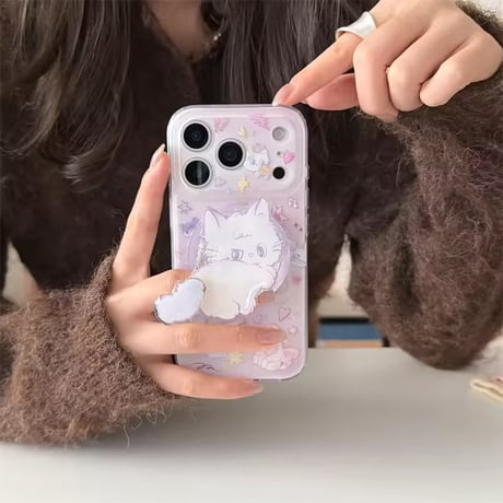 K22994 ゆめねこパステル MagSafeソケット付き iPhoneケース