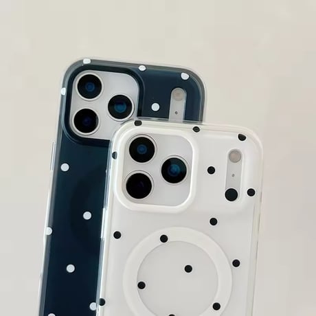 S75114 Dot cute MagSafe iPhoneケース