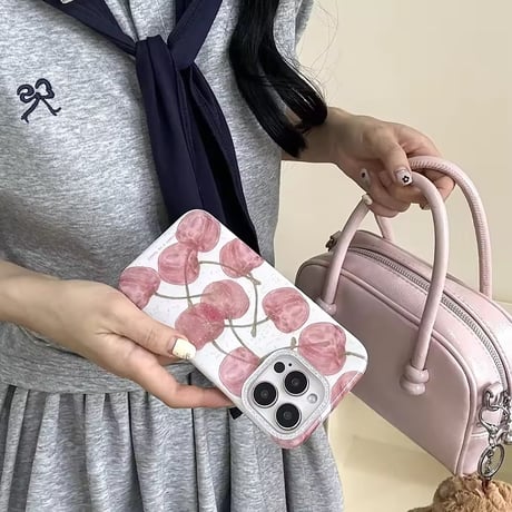 S74809 チェリースパークルiPhoneケース