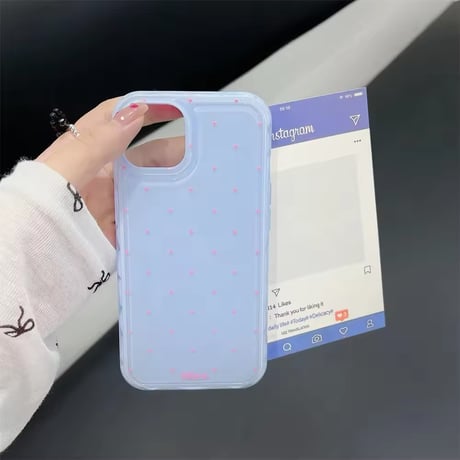 S74516 ちゅるんドットiPhoneケース