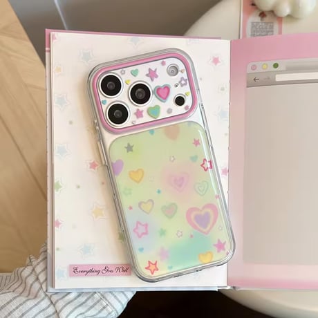 S75667 ゆめかわハートスター iPhoneケース