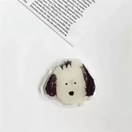 P0381 ゆるわんこ フェイススマホグリップ