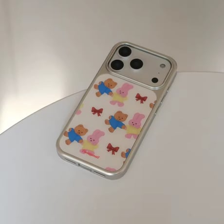 S75298 ベア＆フレンズ イラストiPhoneケース