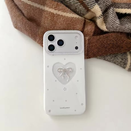 S75133 ホワイトリボンシャイン iPhoneケース