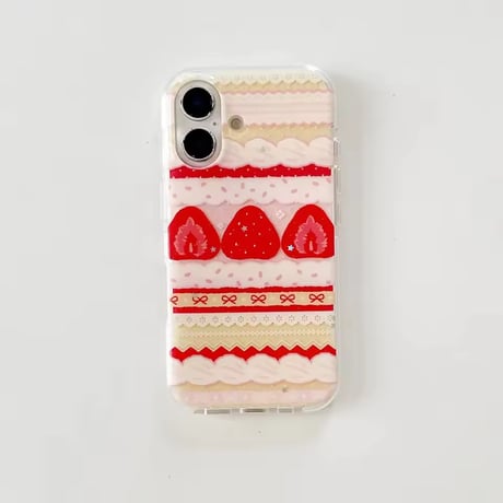 S75216 ストロベリーケーキ ガーリーiPhoneケース